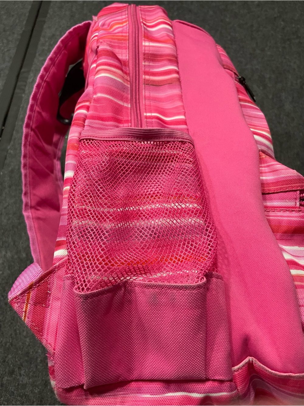 Pink Striped Backpack - Picture 10 of 10